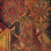 7-Untitled, 2001 RM 1,650.00-SOLD | Mixed media batik collage | 53 x 43.5 cm