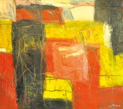 5-Pamah Pesegi, 2002 RM 6,050.00-SOLD | Mixed media on canvas | 107.5 x 122 cm