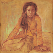 RM 12,320-SOLD Lot 8 Han Snel "Balinese Girl" (1956) Oil on Canvas 59CM X 59CM
