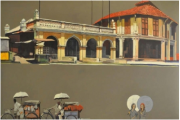 1-Muslim Shrine - Penang, 1999 RM 8,800.00-SOLD | Mixed media on canvas | 67 x 105 cm