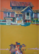 4-Nostalgia Series, 1994 RM 13,200.00-SOLD | Acrylic on canvas | 121 x 87 cm