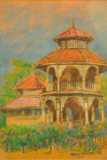 6-Nostalgia Ingatan III & IV, 1994 RM 3,300.00-SOLD | Pastel on paper | 40 x 27 cm x 2 pieces