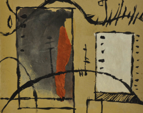 18-Frank Woo "City Life, City Lookout Series - Exploration II" (2004) Mixed Media on Paper 34.5 x 36cm