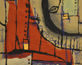 19Frank Woo "City Life, City Lookout Series - Exploration III" (2004) Mixed Media on Paper 35.5 x 36cm