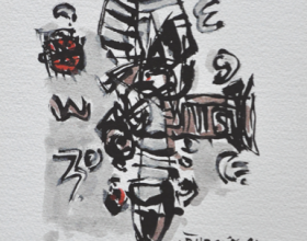 2-Awang Damit Ahmad "Essence of Culture" Series II (1993) Mixed Media on Paper 19cm x 28cm