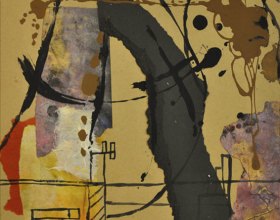 28-Frank Woo "City Life, City Lookout Series - Night Skies II" (2004) Mixed Media on Paper 35.5 x 36 cm