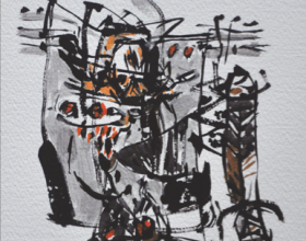 3-Awang Damit Ahmad "Essence of Culture" Series III (1993) Mixed Media on Paper 19cm x 28cm