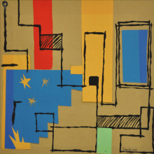 33-Frank Woo "City Life, City Lookout Series - Sunlight I" (2004) Mixed Media on Paper 35.5 x 35 cm