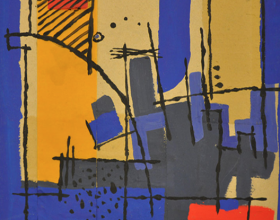 34-Frank Woo "City Life, City Lookout Series - Sunlight II" 35.5 x 36 cm