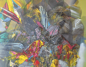 42-Raphael Scott Ahbeng "Foliage" (2012) 90 x 60 cm, Acrylic on canvas