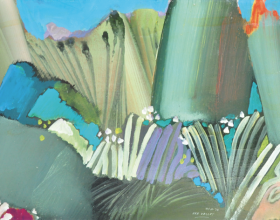 50-Raphael Scott Ahbeng "Kee Valley" 31 x 45.5 cm Oil on Board
