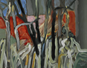 57-Raphael Scott Ahbeng "Sub light" (2012) Oil on board (30cm x 45cm) SOLD