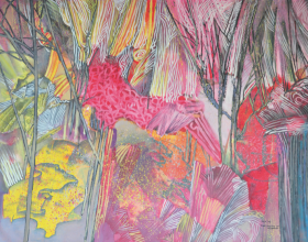 58-Raphael Scott Ahbeng "The Glory of Morning" (2008) Acrylic on canvas, 182 x 243 cm