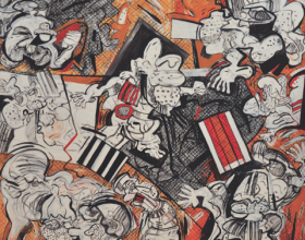 66-Zulkifli Yusoff, After Meeting, 1997, Acrylic on canvas, 152 x 152cm