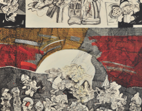68-Zulkifli Yusoff, Martial Art Training, 1997, Acrylic on canvas, 213 x 152cm