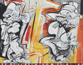69-Zulkifli Yusoff, Never Surrender, 1997, Acrylic on canvas, 152 x 152cm