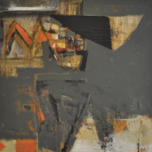 8-Awang Damit Ahmad, Marista " Ingatan Yang Tersisa II" (2001) Mixed Media on Canvas 110 x 118.5 cm