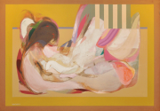 6-Now and Again It Flowers - Series I, 1973 RM 781,000.00-SOLD | Acrylic on canvas | 129 x 183 cm