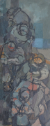 7-Untitled, 1960s RM 39,600.00-SOLD | Oil on board | 41 x 16.5 cm