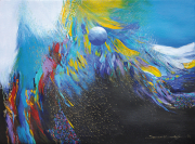 19-Blue Night Dreams, 1996 RM 9,900.00-SOLD | Acrylic on canvas | 56.5 x 76 cm