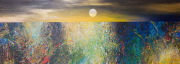 24-RM 24,200.00 Ismail Latiff "Suria Senja….Warnai Bintang"(1997) 65cm x 178cm Acrylic on Canvas