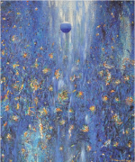 3-Blue Moon Magic Ocean Sky, 2006 RM 33,000.00-SOLD | Acrylic on canvas | 132 x 110 cm
