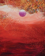 ISMAIL ABDUL LATIFF TAMAN MIMPI LANGIT. 50.5.CM.H. X 40.5.CM.W. ACRYLIC ON MUSEUM BOARD. 1997. ISMAIL LATIFF. MALAYSIA.