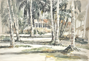 19-Ismail-Mat-Hussin-East-Coast-Village-1974-Watercolour-on-Paper-27cm-x-39.5cm-RM-9800