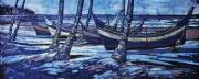 19-The Boats, 2010 RM 52,500.00-SOLD | Ink and watercolour on paper | 44.5 x 93.5 cm