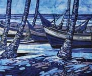 19-The Boats, 2010 RM 52,500.00-SOLD | Ink and watercolour on paper | 44.5 x 93.5 cm