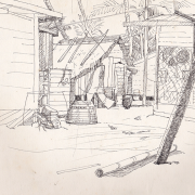 22-Ismail-Mat-Hussin-Kg.-Sabak-2-1987-Pen-on-paper-21-x-29.5-cm-RM-800-1200