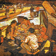 29-RM 73,920 Pantai Sabak Fishing Village, 2011 Batik 118 x 143 cm