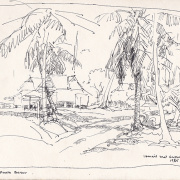 32-Ismail-Mat-Hussin,-Kg.-Kuala-Besar,-1985,-Pen-on-paper,-18.5-x-27-cm