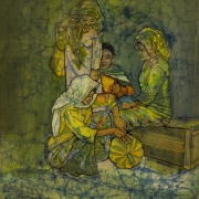 Lot-29-Ismail-Mat-Hussin-Vegetable-Seller-1974-57-x-50-cm-Batik-