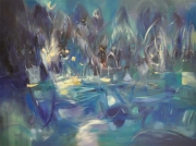 1-Rythms of silence, 2002 RM 4,950.00-SOLD | Acrylic on canvas | 97 x 130 cm