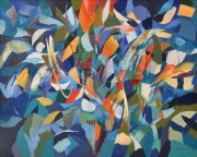 2-Free Flow Series II, 2000 RM 4,400.00-SOLD | Oil on canvas | 80.5 X 99.5 cm