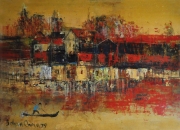 3-Untitled, 1979 RM 4,620.00-SOLD | Oil on board | 32.5x 23.5 cm