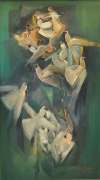 10-Doves, 2011 RM 6,600.00-SOLD | Oil on canvas| 80 x 45 cm