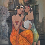 13-Balinese Girls, 2010 RM 10,640.00-SOLD |Oil on canvas | 95 x 76 cm