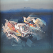 16-RM 6,160 Doves Nesting Oil on canvas 75 x 55 cm