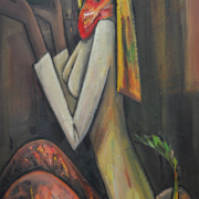 7-RM 7,150.00 Keng Seng Choo "Hot Sunday Afternoon" (2010) Oil on canvas 81 x 45 cm RM 5,000 - RM 8,000