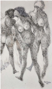 11-Nude Sketch, 2001 RM 7,700.00-SOLD | Ink on paper | 59 x 29 cm
