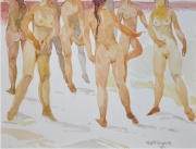 14-Nude Series, 1989 RM 8,250.00-SOLD | Watercolour on paper | 26 x 35 cm