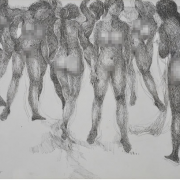 2-The Spirit of the East Coast & Sanur Nude Series, 2005 RM 12,100.00-SOLD | Ink on paper | 42 x 59 cm