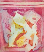 21-Abstract in Yellow and Pink, 1987 RM 11,550.00-SOLD | Batik | 54 x 45 cm