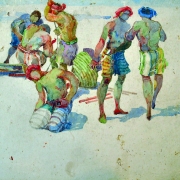 25-East Coast Fisherman, 1980s RM 6,600.00-SOLD | Watercolour on paper | 24.5 x 29.5 cm