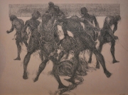 28-Nelayan Pantai Timur II, 1991 RM 13,200.00-SOLD | Ink on paper | 37 x 46 cm