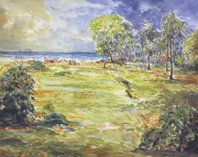 31-East coast bachok landscape, 2007 RM 7,700.00-SOLD | Watercolour on paper | 42 x 59 cm