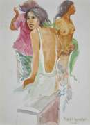 35-Bali Nude Series, 2007 RM 6,600.00-SOLD | Watercolour on paper | 30 x 21 cm