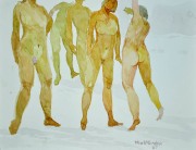 38-Nude Series, 1987 RM 4,400.00-SOLD | Watercolour on paper | 26 x 35 cm